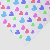 Gliding Hearts - Verschiedene Pastellfarben Seidenpapier (Detail)