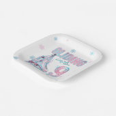 "Gliding into" 9. Skaten Party Pappteller (Gewinkelt)