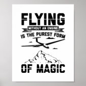 Gliding Pilot | Glider Hobby Sailplane Geschenk Id Poster (Vorne)