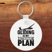 Gliding Slogan | Gliding Thermal Geschenke Schlüsselanhänger (Vorderseite)