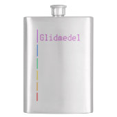 Glidmedel Flachmann (Vorderseite)