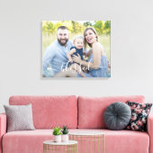 Gliedwortgedrehtes Personalisiertes Foto Leinwanddruck (Insitu (Wohnzimmer))