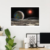 Gliese 581 c Print Poster (Heimbüro)