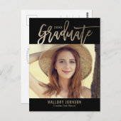 Glimmer bearbeitbarer Abschluss-Postkarte Postkarte (Vorne/Hinten)