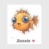 Glimmer der goldene Puffer Aufkleber (Blatt)