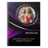 Glimmer Dust Custom Pageant Probe Notebook Notizblock (Vorderseite)
