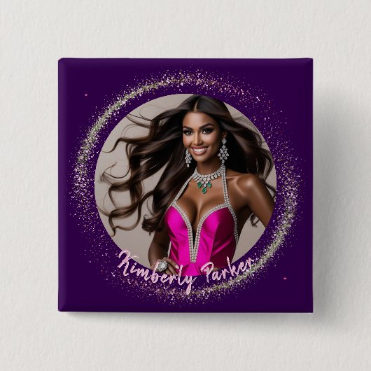 Glimmer-Dust-Pageant-Button Button (Vorderseite)