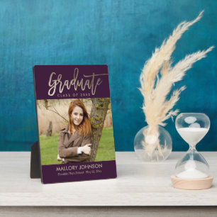 Glimmer-EDITABLE-FARBEN-Abschluss-Plaque Fotoplatte