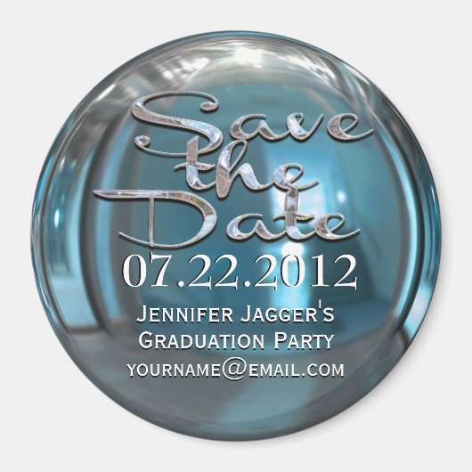 Glimmer Jasper Save the Date Magnet (Vorne)
