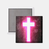 Glimmer Kreuzmagnet Magnet (Vorderseite/Rückseite)