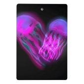 Glimmer Quallen Lila Mini Klemmbrett (Rückseite)