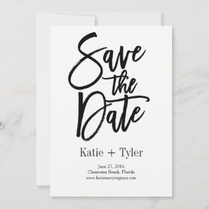 Glimmer-Save the Date-Lochkarte Save The Date