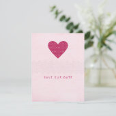 Glimmer Save the Date Valentinenkarte (Stehend Vorderseite)