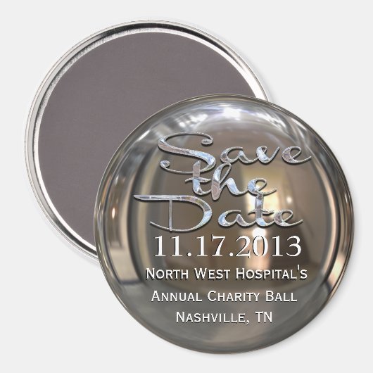 Glimmer speichern Sie das Datumsfenster Magnet (Vorderseite/Rückseite)