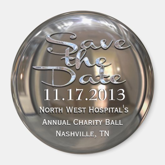 Glimmer speichern Sie das Datumsfenster Magnet (Vorne)