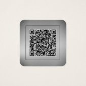 Glimmer Staub QR Foto Visitenkarte (Rückseite)