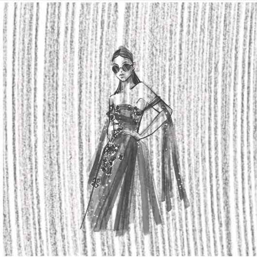 Glimmer Tech-Couture. Aufkleber (Vorderseite)