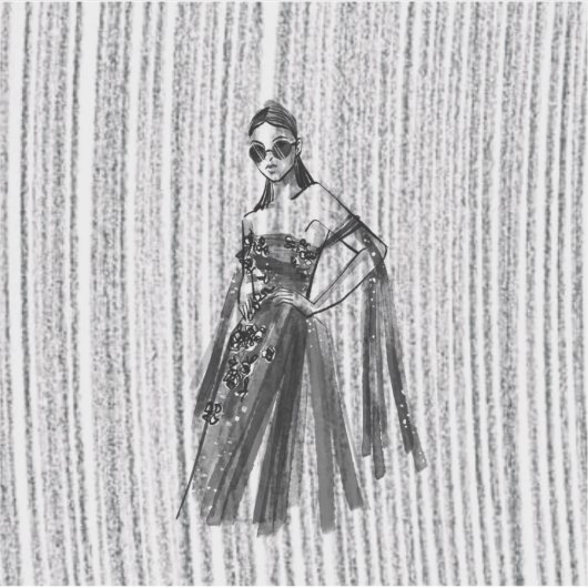 Glimmer Tech-Couture. Aufkleber (Vorderseite)