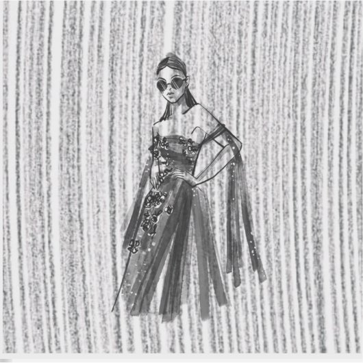 Glimmer Tech-Couture. Aufkleber (Vorderseite)