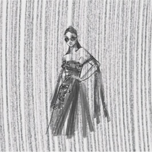 Glimmer Tech-Couture. Aufkleber (Vorderseite)