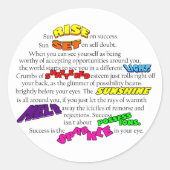 Glimmer Vision Collection Klassischer Rundaufklebe Runder Aufkleber (Vorderseite)