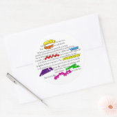 Glimmer Vision Collection Klassischer Rundaufklebe Runder Aufkleber (Umschlag)