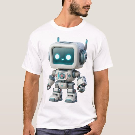 GlimmerBot: Dein Freund für die Zukunft T-Shirt (Vorderseite)