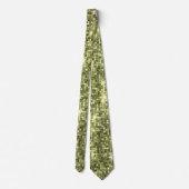 Glimmering Chartreuse Sequin Sparkle Neck Tie Krawatte (Rückseite)