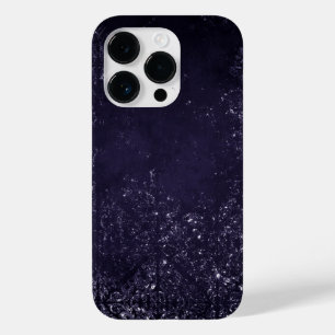 Glimmering Indigo Grunge   Mitternacht Lila Damask Case-Mate iPhone 14 Pro Hülle