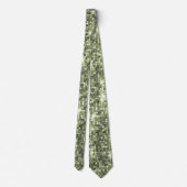Glimmering Olive Green Sequin Sparkle Neck Tie Krawatte (Rückseite)