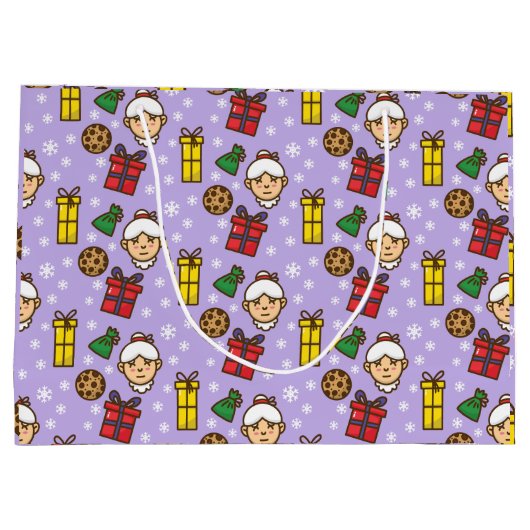 Glimmernde Freude Große Geschenktüte (Rückseite)