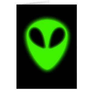 Glimmernde Green Alien Card