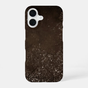 Glimmerndes Bronze-Grunge   Reicher brauner Glam-D iPhone 16 Hülle