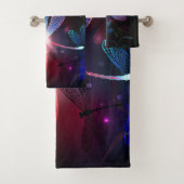 Glimmerne Rote Libelle Badhandtuch Set (Insitu)