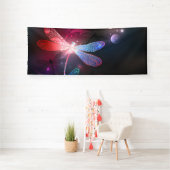 Glimmerne Rote Libelle Banner (Insitu)