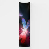 Glimmerne Rote Libelle Banner (Vertikal)