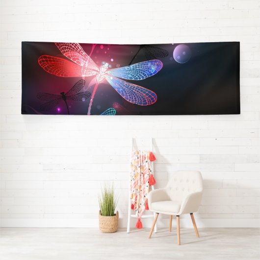 Glimmerne Rote Libelle Banner (Insitu)