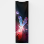 Glimmerne Rote Libelle Banner (Vertikal)