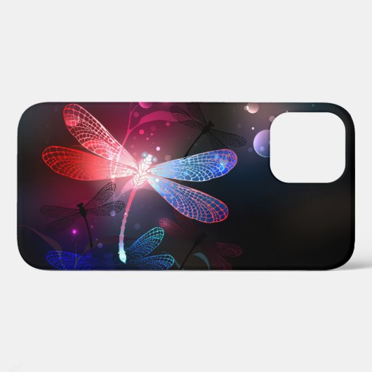 Glimmerne Rote Libelle Case-Mate iPhone Hülle (Rückseite (Horizontal))