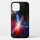 Glimmerne Rote Libelle Case-Mate iPhone Hülle (Rückseite)