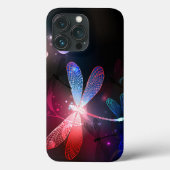 Glimmerne Rote Libelle Case-Mate iPhone Hülle (Rückseite)
