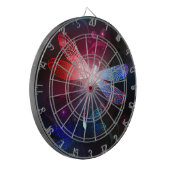Glimmerne Rote Libelle Dartscheibe (Vorderseite Links)
