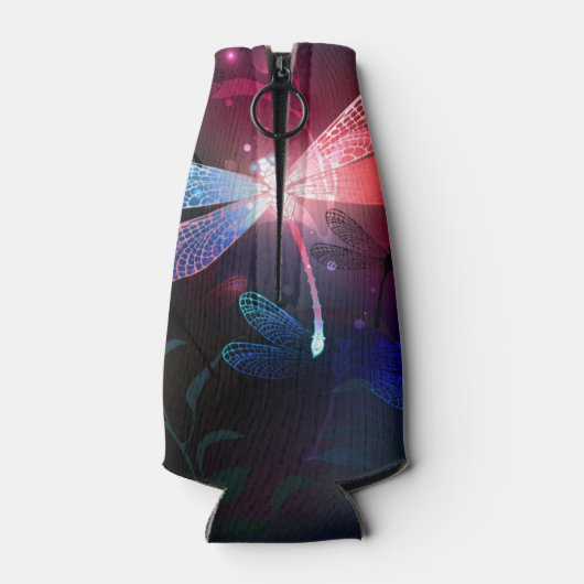 Glimmerne Rote Libelle Flaschenkühler (Rückseite)