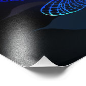 Glimmerne Rote Libelle Fotodruck (Ecke)