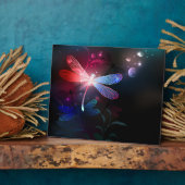 Glimmerne Rote Libelle Fotoplatte (Seite)