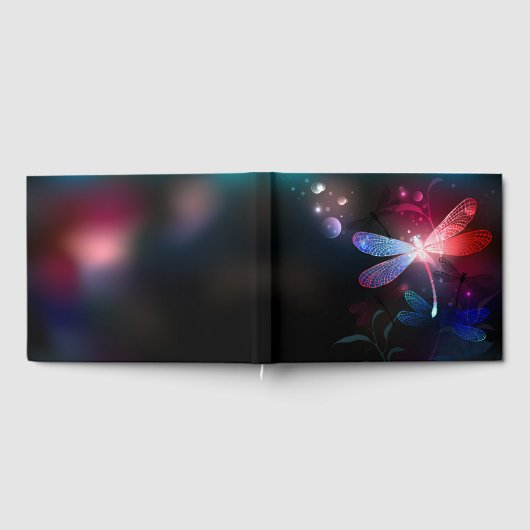 Glimmerne Rote Libelle Gästebuch (Voll)