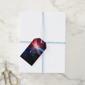 Glimmerne Rote Libelle Geschenkanhänger (Mit Garn)