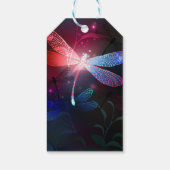 Glimmerne Rote Libelle Geschenkanhänger (Rückseite)