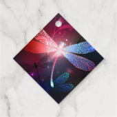 Glimmerne Rote Libelle Geschenkanhänger (Rückseite)