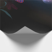 Glimmerne Rote Libelle Geschenkpapier (Ecke)